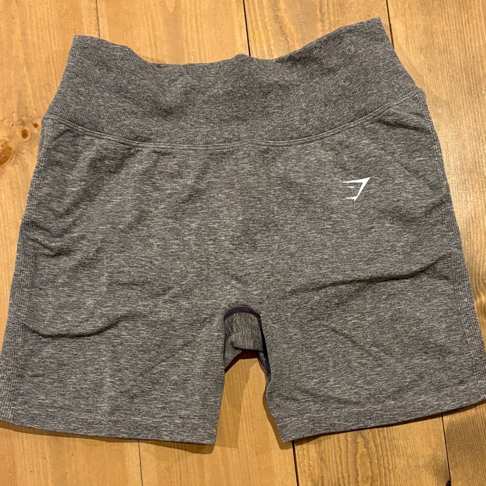 Gymshark Charcoal Bike Shorts with Butt Scrunch